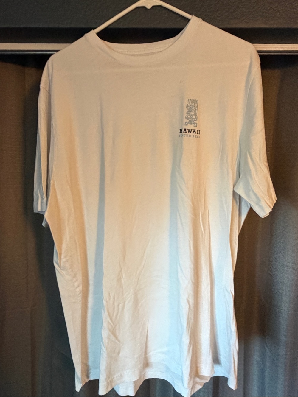 Travis Mathew Cream Short-Sleeve Crew T-Shirt with Hawaii Chest Graphic